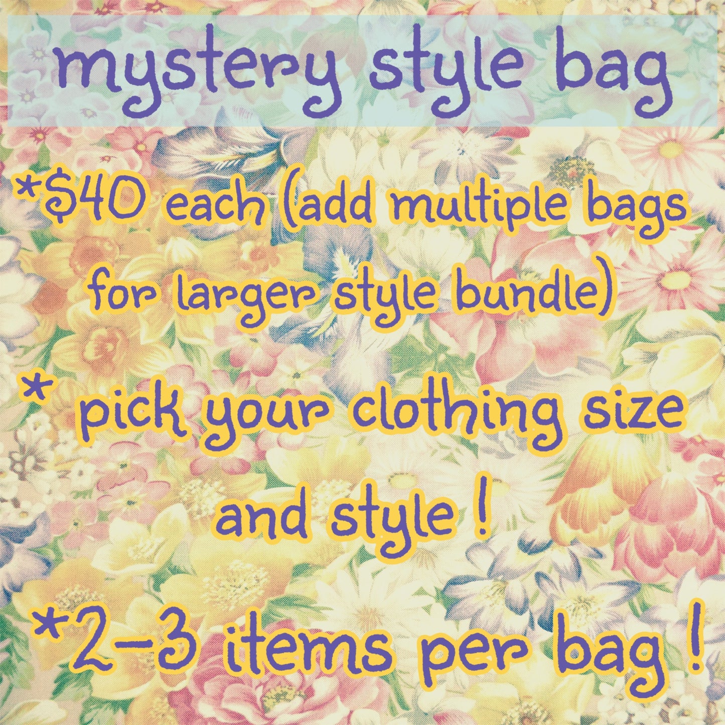 Mystery Style Bags