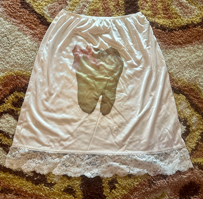 Tooth Bow Slip Skirt (XL)