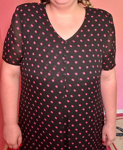 Pink Polka Dot Dress (18P)