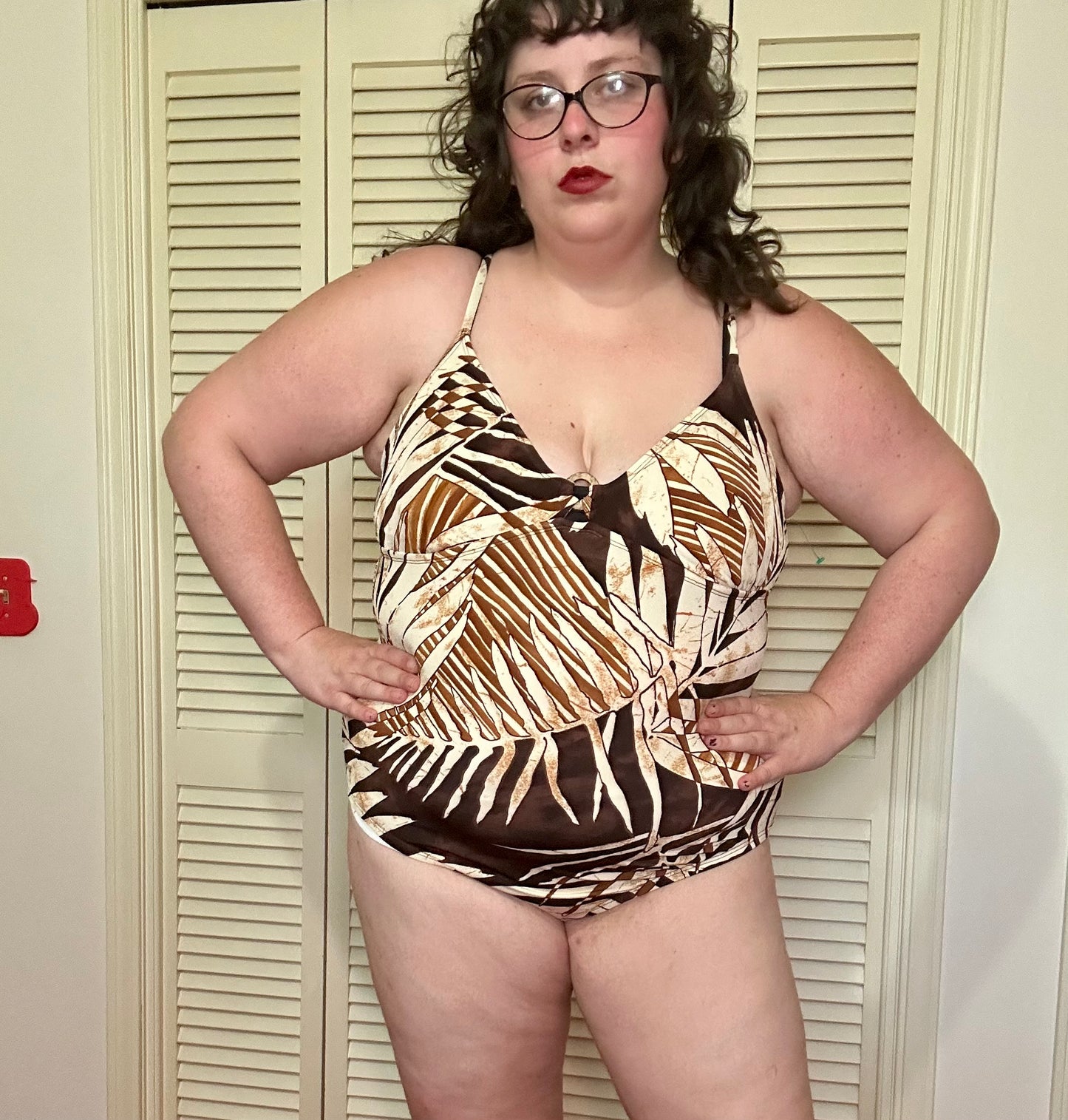 Brown Tropical Swimsuit (22)