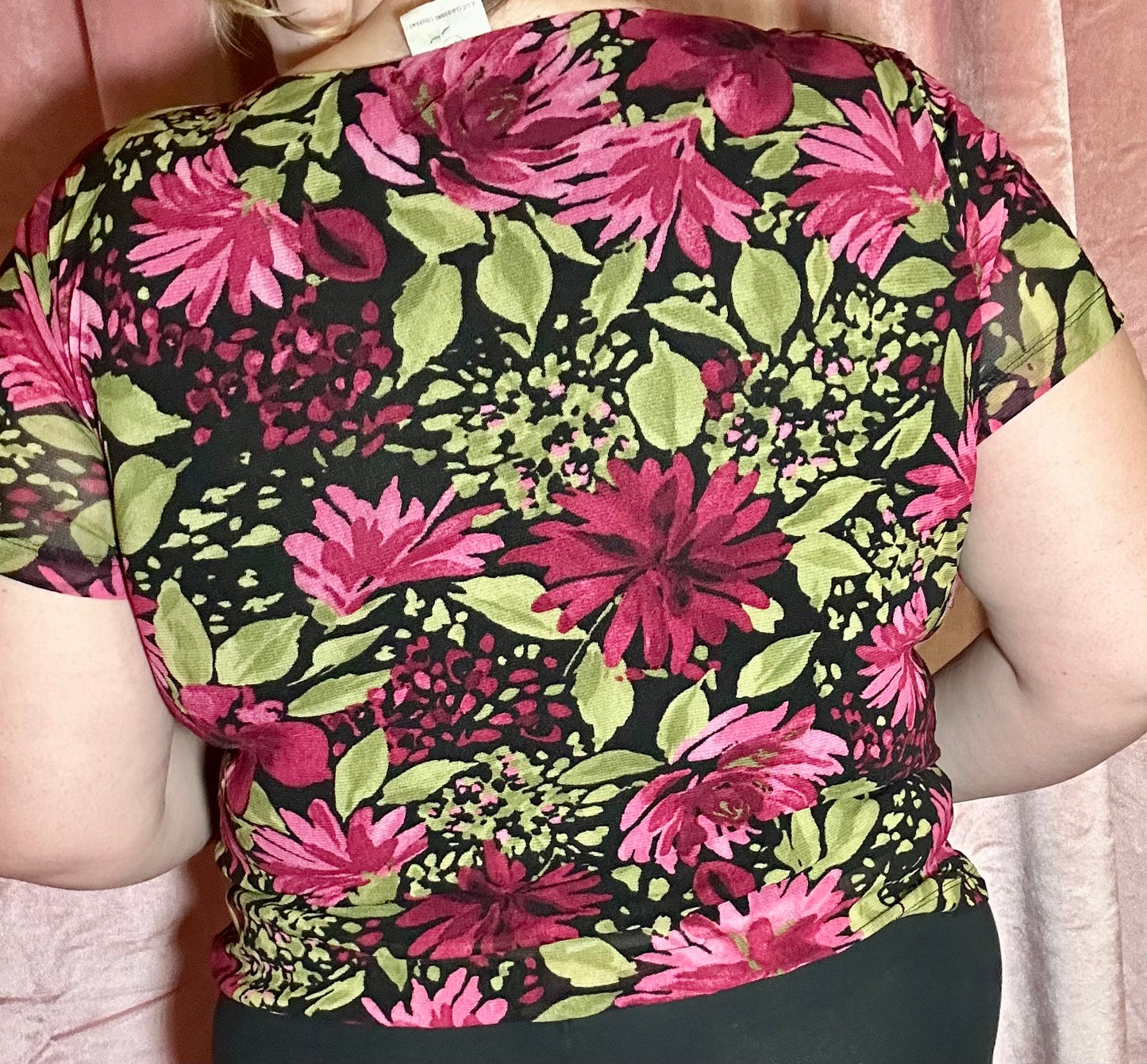 Y2K floral top (XL)