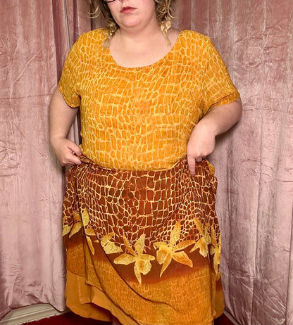 Orange Chiffon Dress (24)