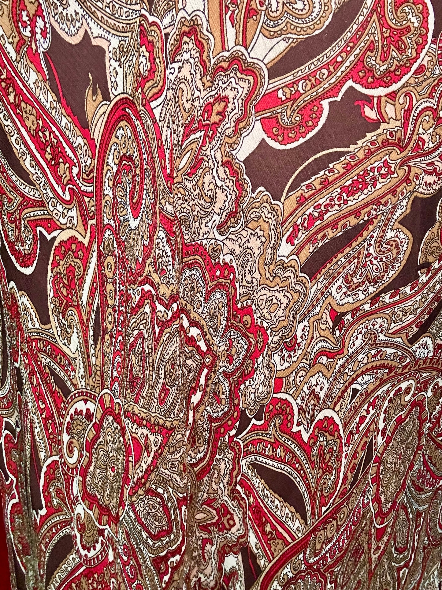 Brown Paisley Skirt (18W)