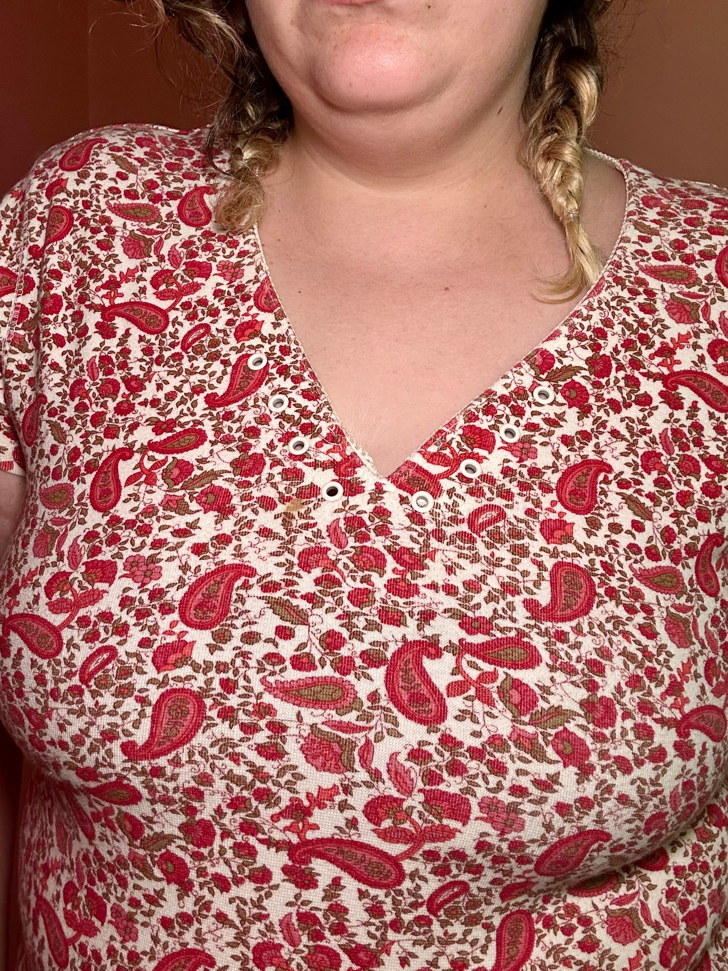 Red Paisley Shirt (XL)
