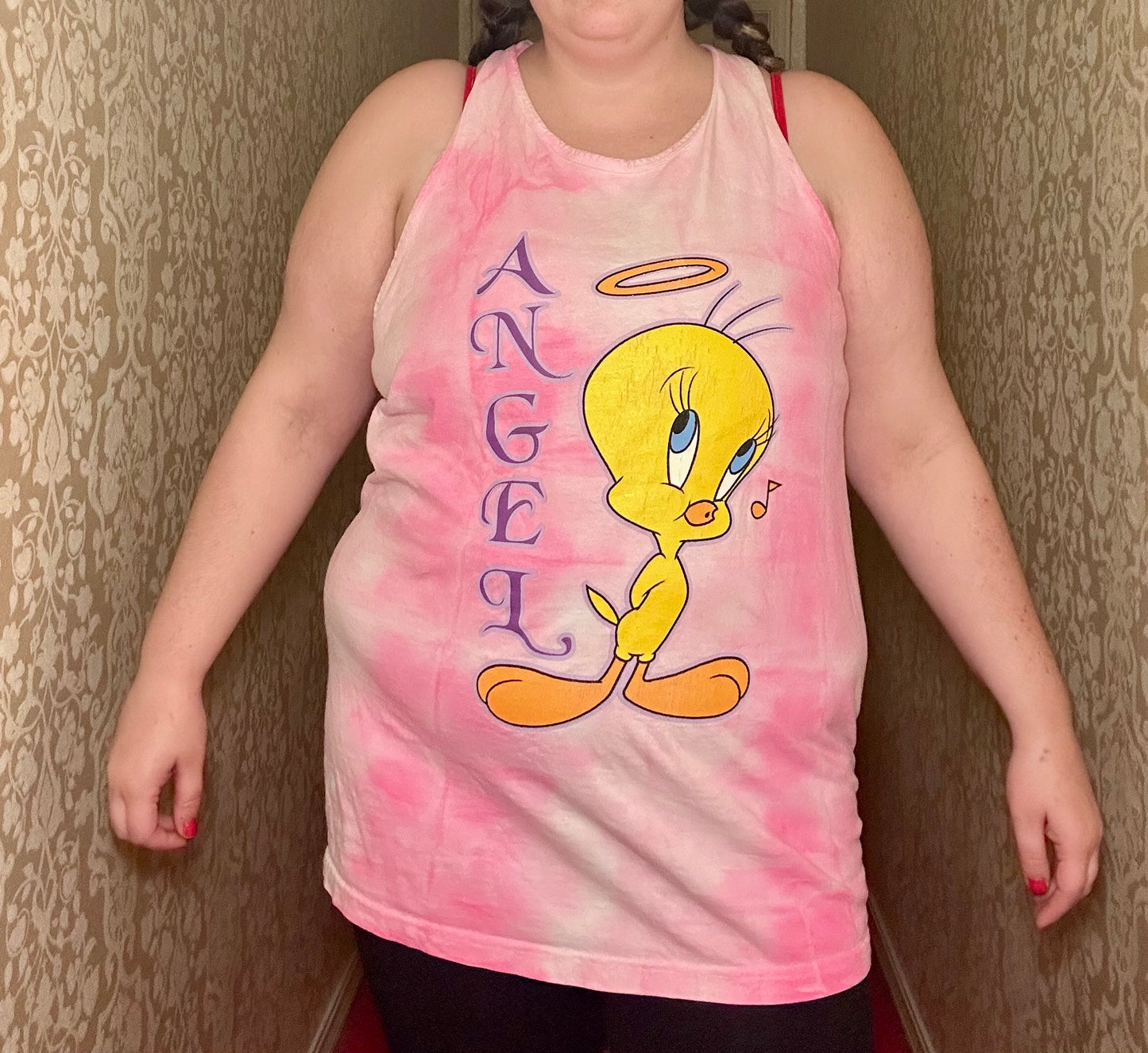 Pink Tweedy Bird Angel Top (XL)