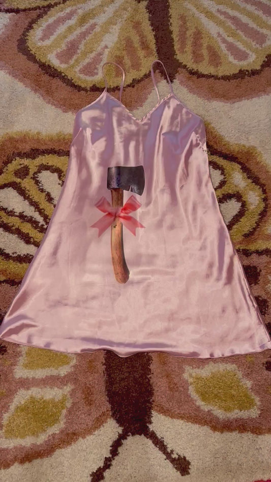 Pink Hatchet Slip Dress (XXL)