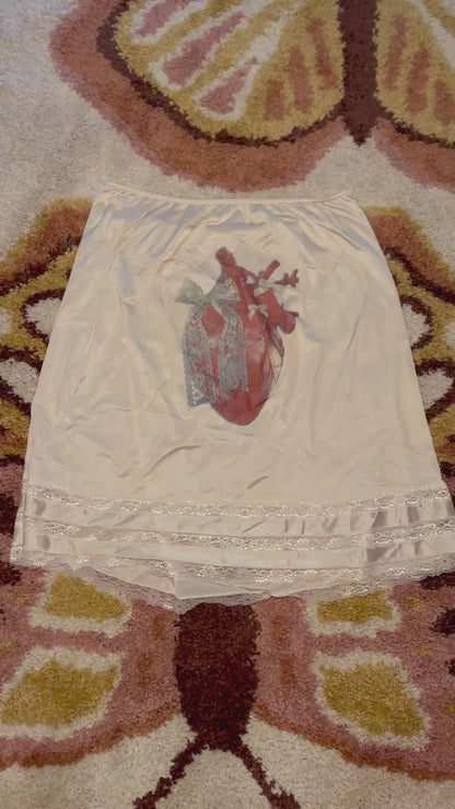 Bow Heart Slip Skirt (4X)